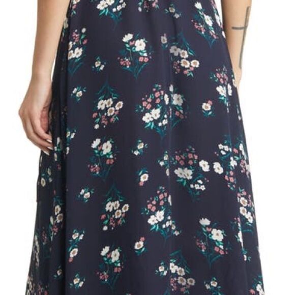 NWT Chelsea 28 Navy Nights Forget me Not Floral Dress Women Size Small - Picture 3 of 16